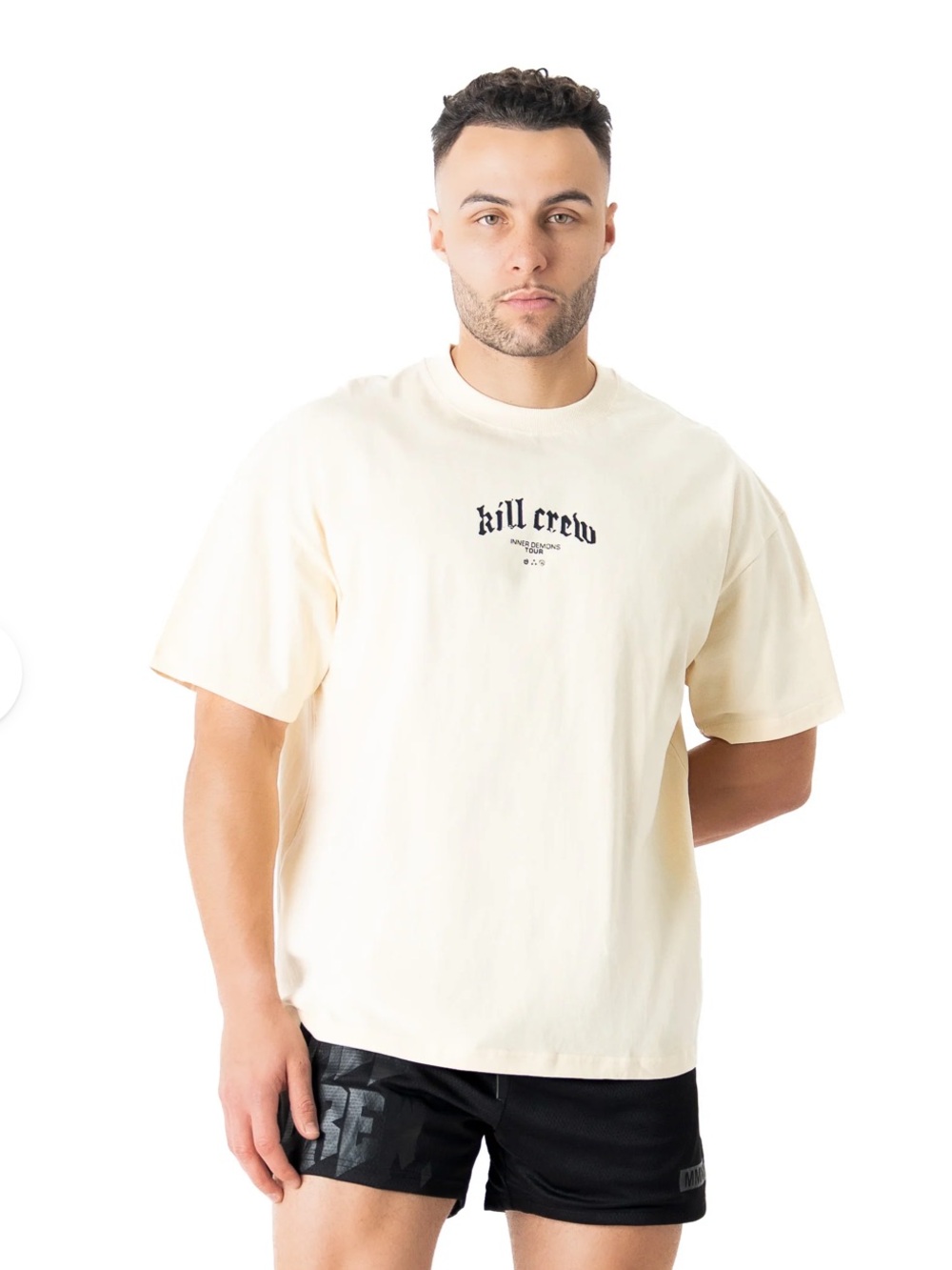 Kill Crew - RELAXED FIT INNER DEMONS TOUR T-SHIRT - CREAM